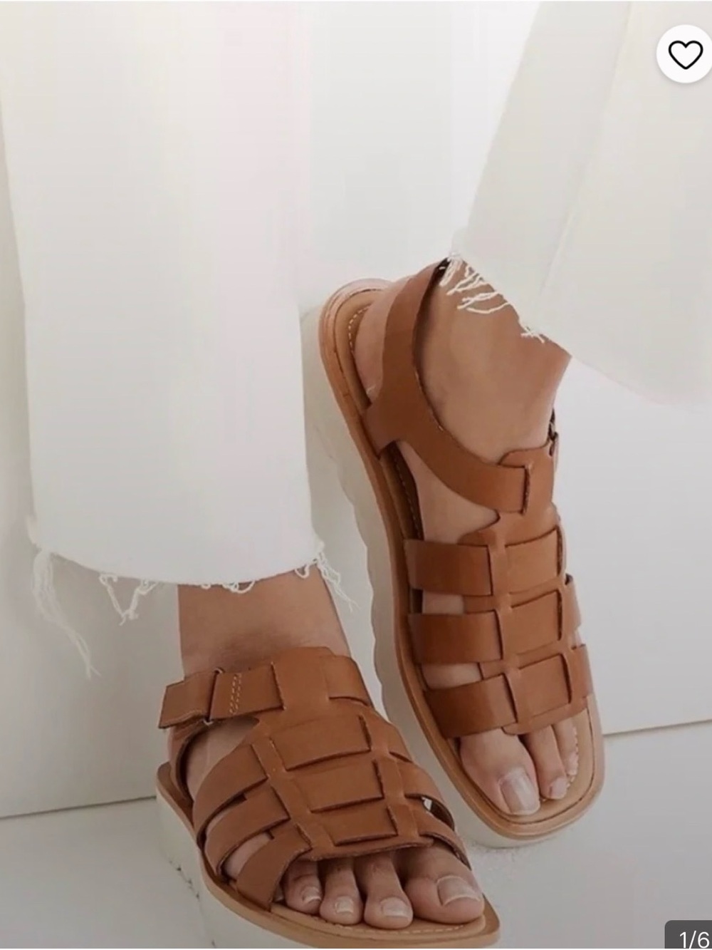 Madewell fisherman leather sandal Sz. 7